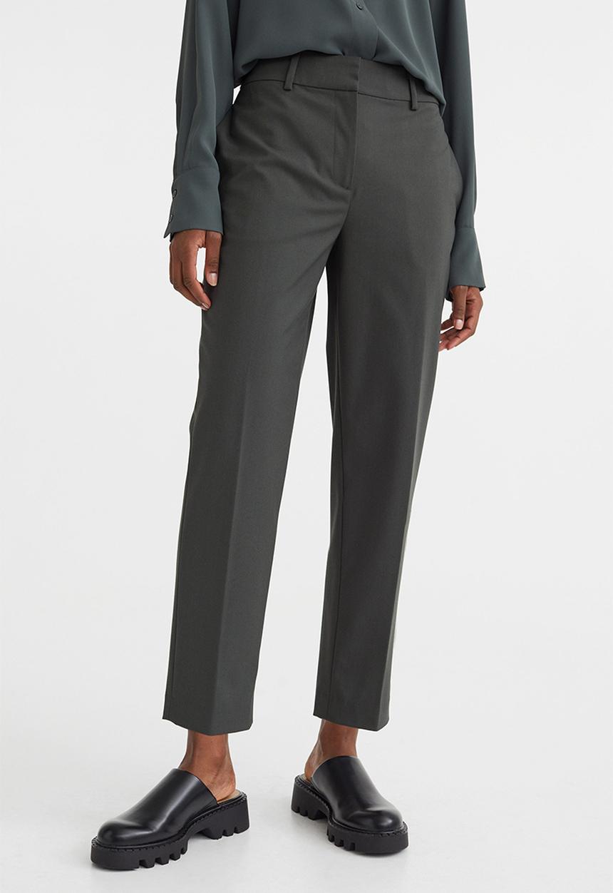 H&M - Cigarette trousers - dark green