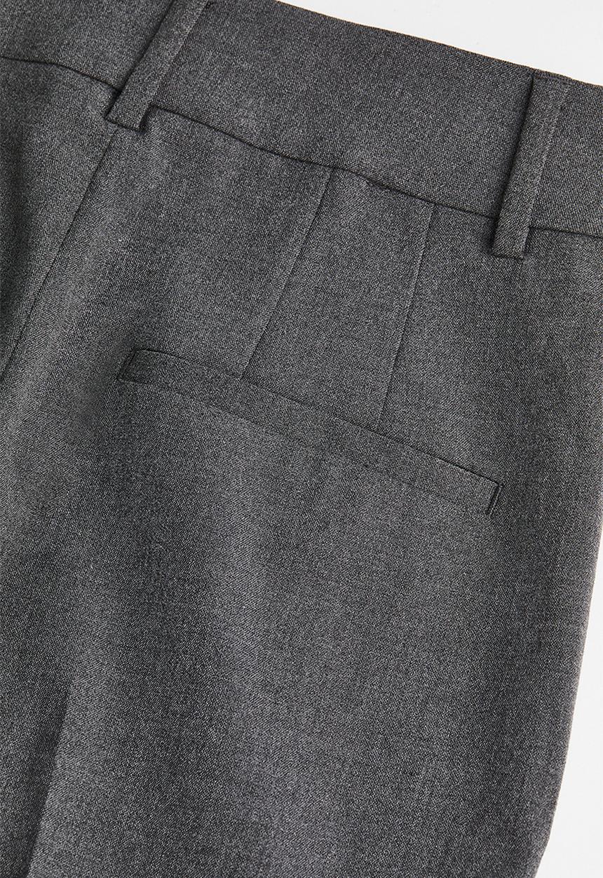 H&M - Cigarette trousers - dark grey marl 