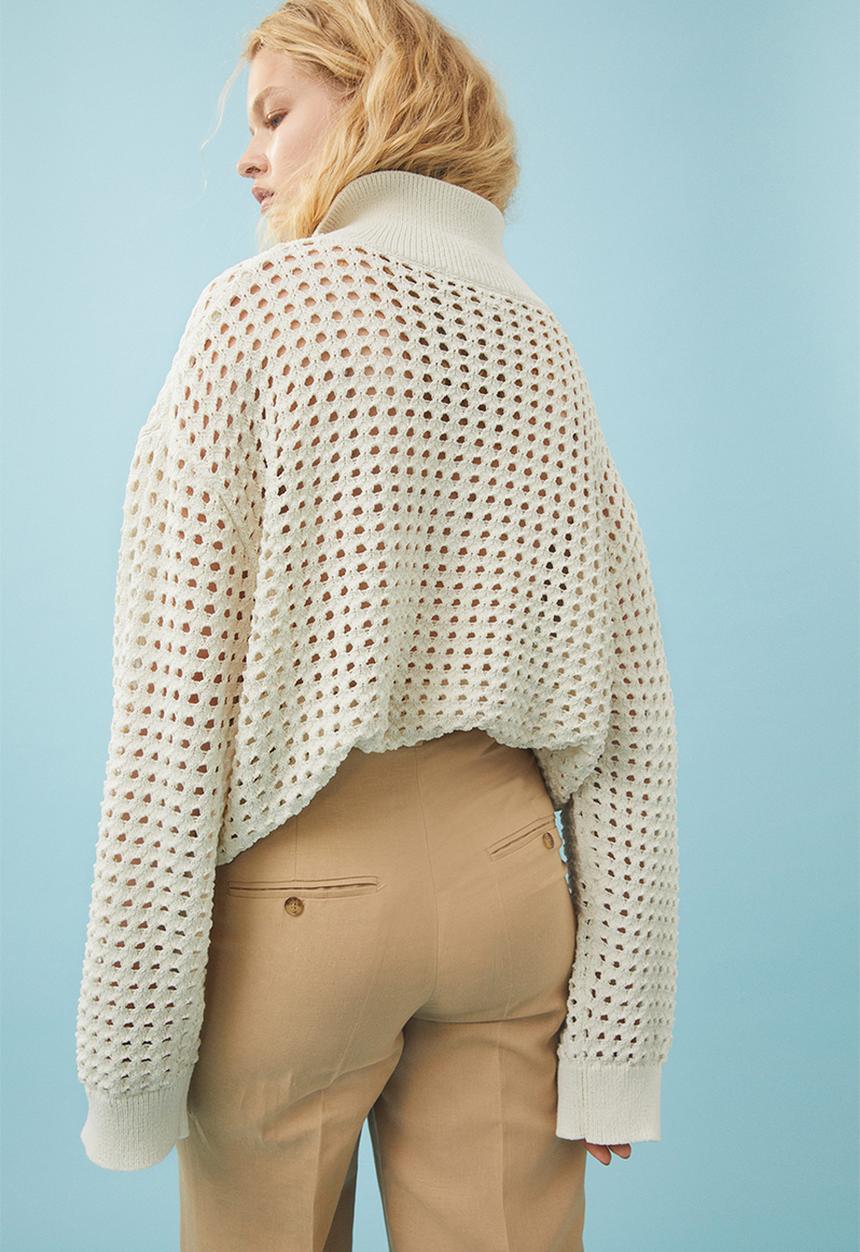 H&M - Knitted cardigan - natural white