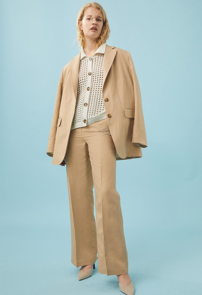 H&M - Knitted cardigan - natural white