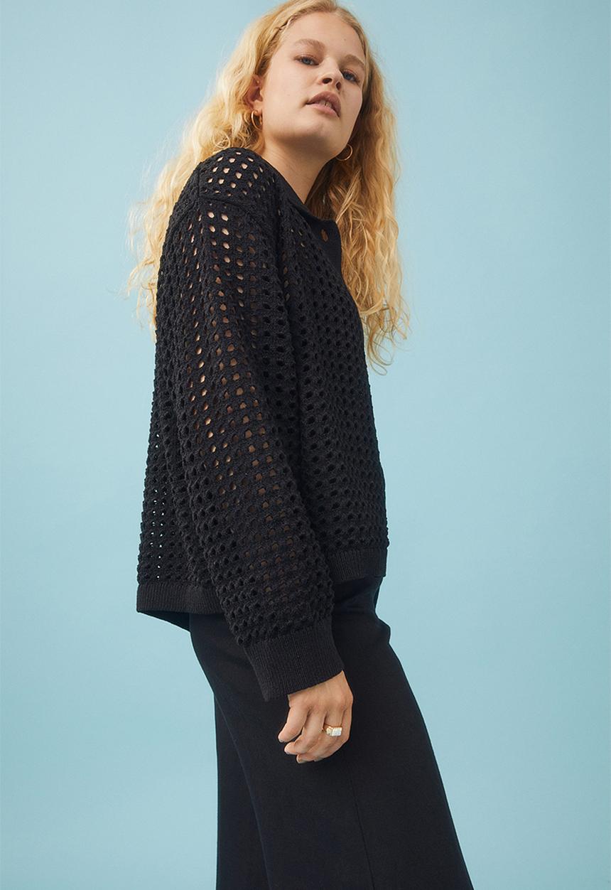 H&M - Knitted cardigan - black