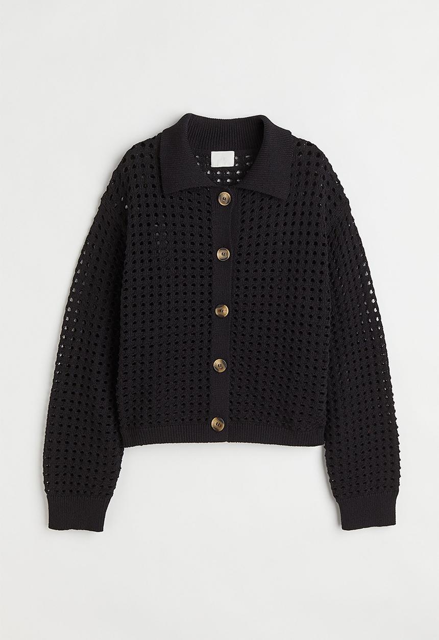 H&M - Knitted cardigan - black