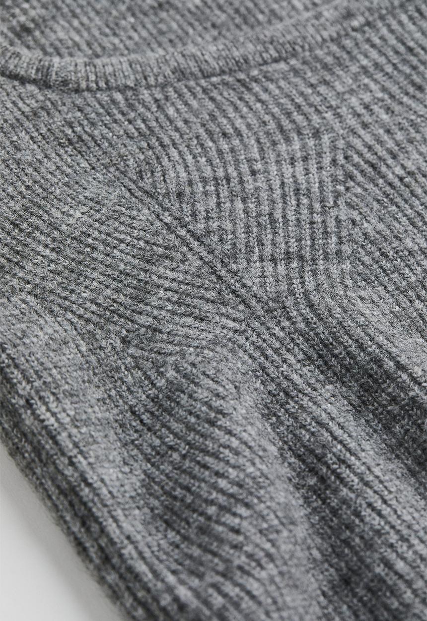 H&M - Rib-knit jumper - grey marl