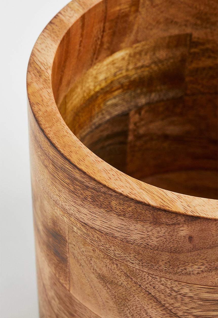 H&M - Wooden plant pot - brown
