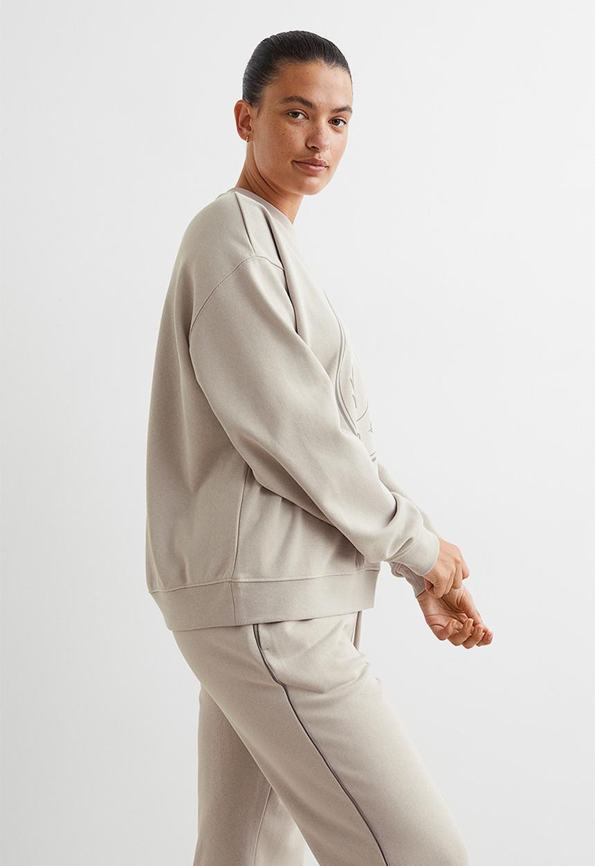 H&M - Printed sweatshirt - greige