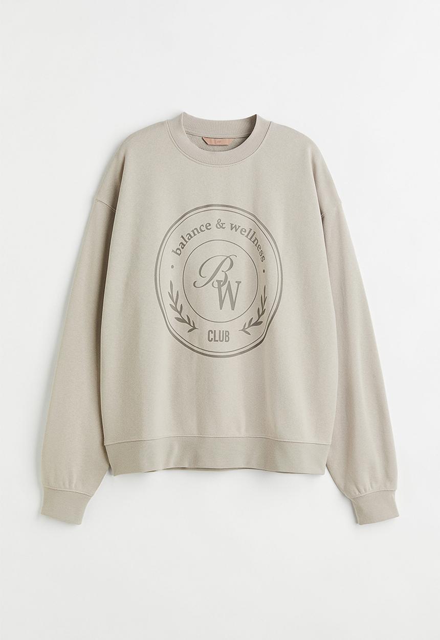 H&M - Printed sweatshirt - greige