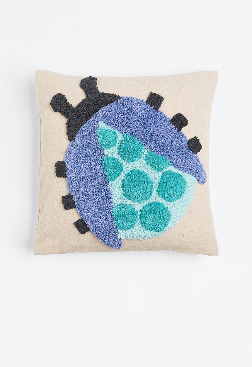 H&M - Tufted-motif cushion cover - bug