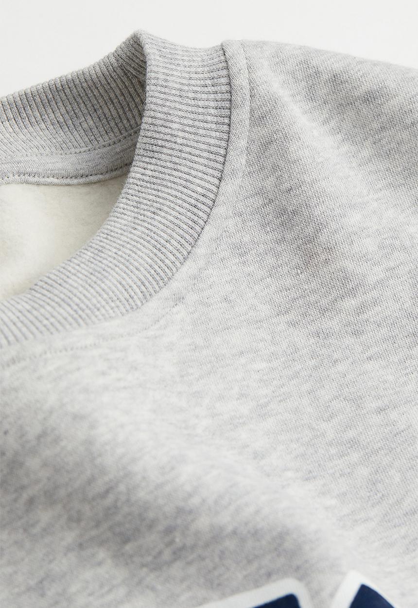 H&M - Printed sweatshirt - grey marl/boston