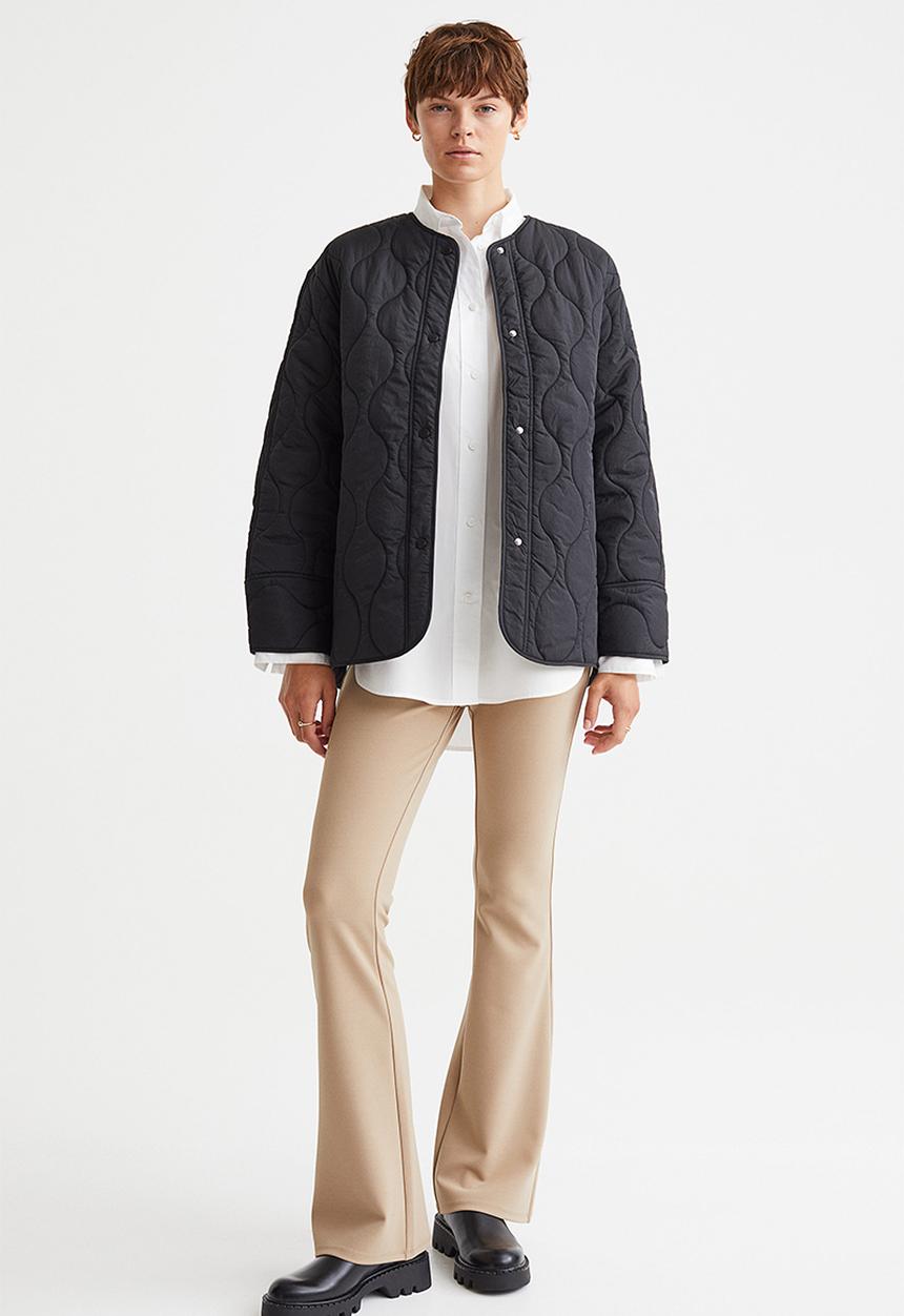 H&M - Quilted jacket - black