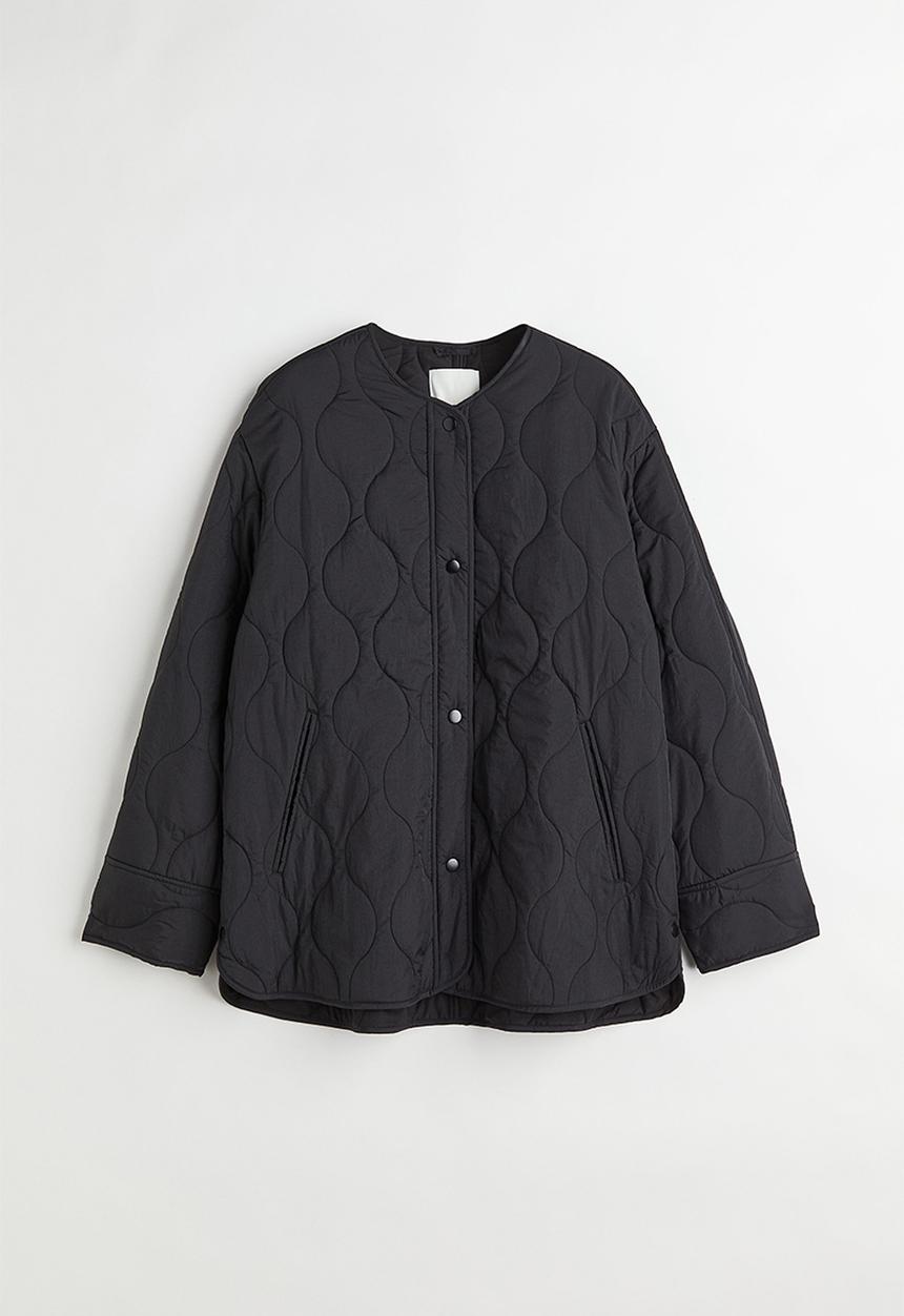 H&M - Quilted jacket - black
