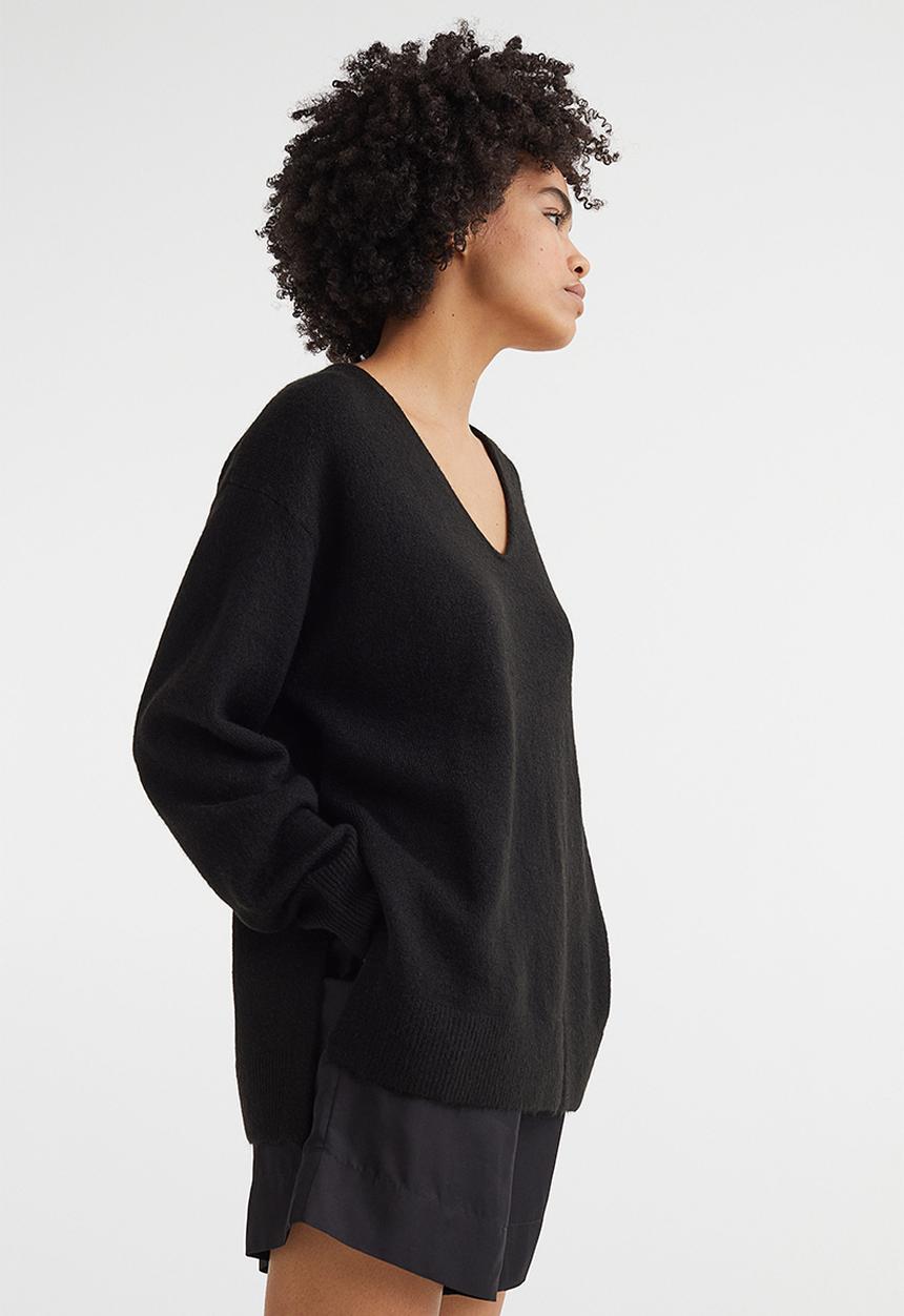 H&M - Oversized jumper - black