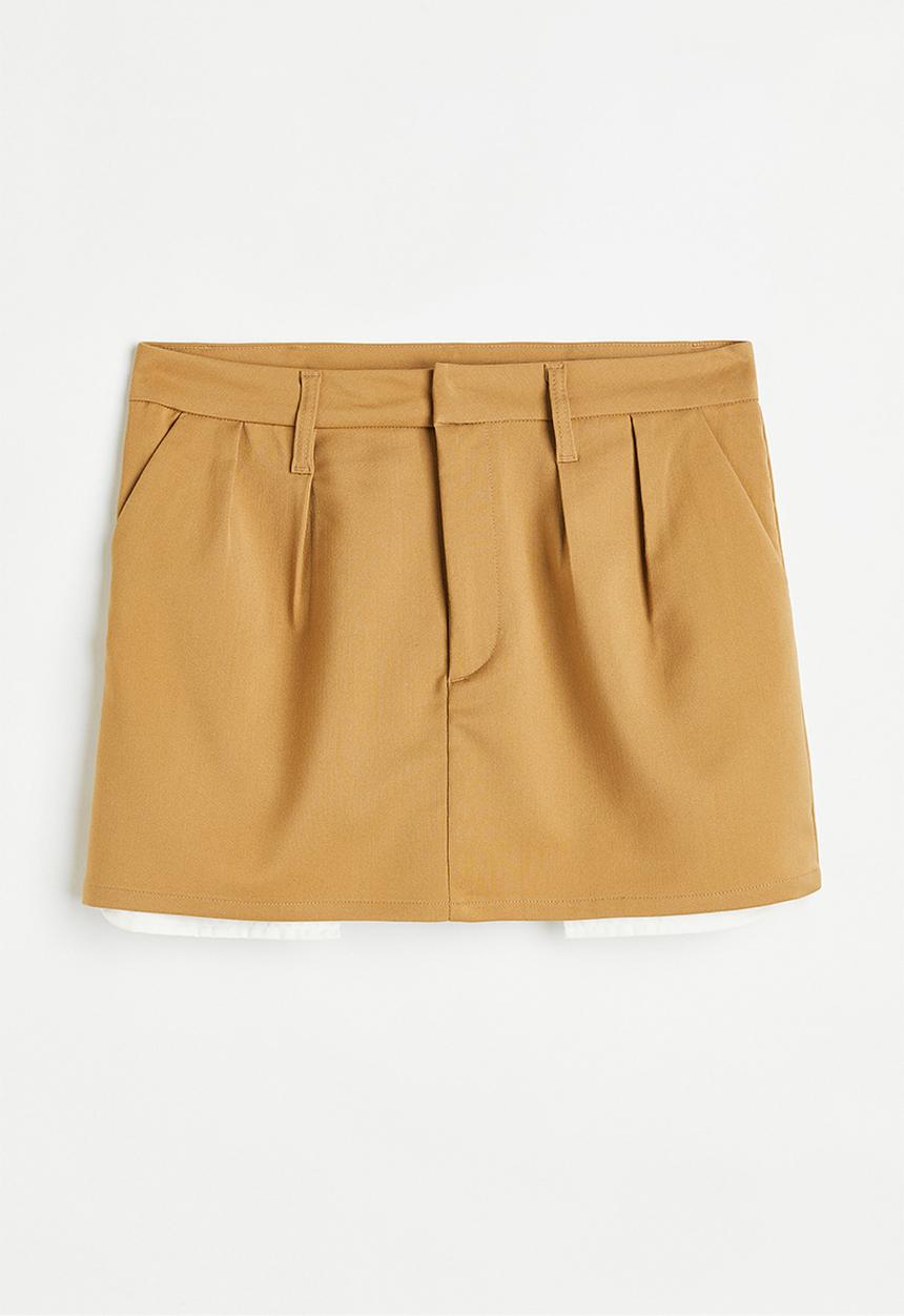 H&M - Mini skirt - beige