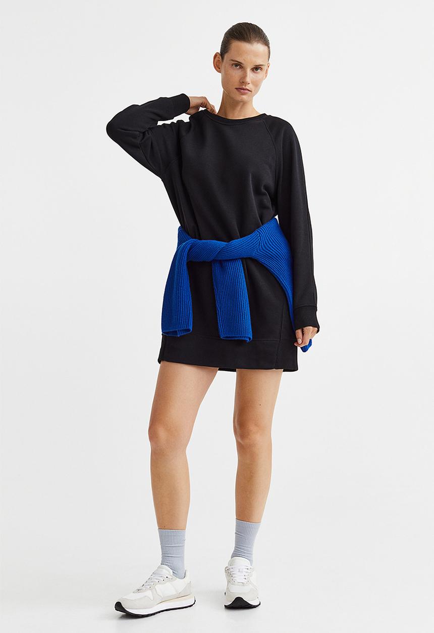 H&M - Sweatshirt dress - black