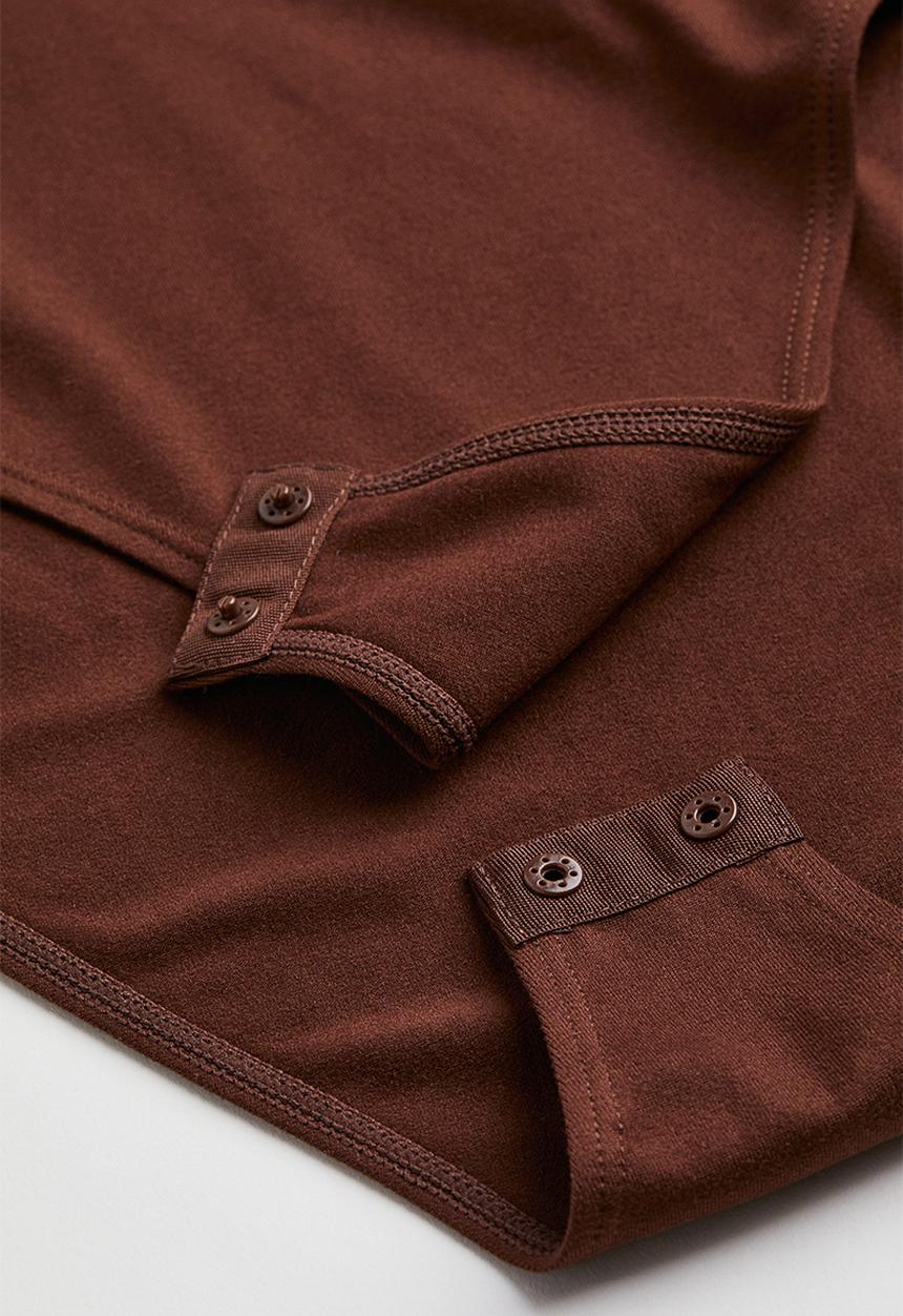H&M - V-neck bodysuit - brown