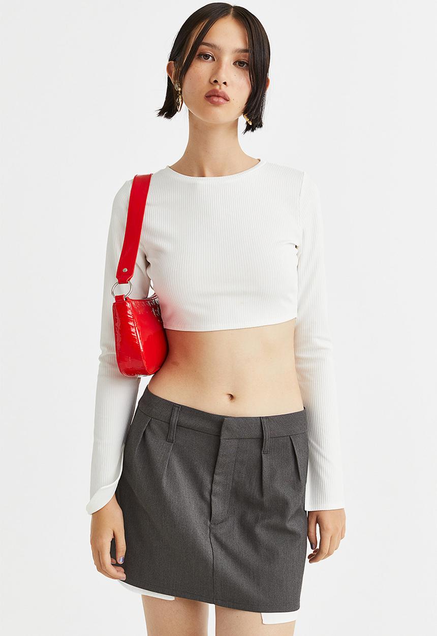 H&M - Mini skirt - grey