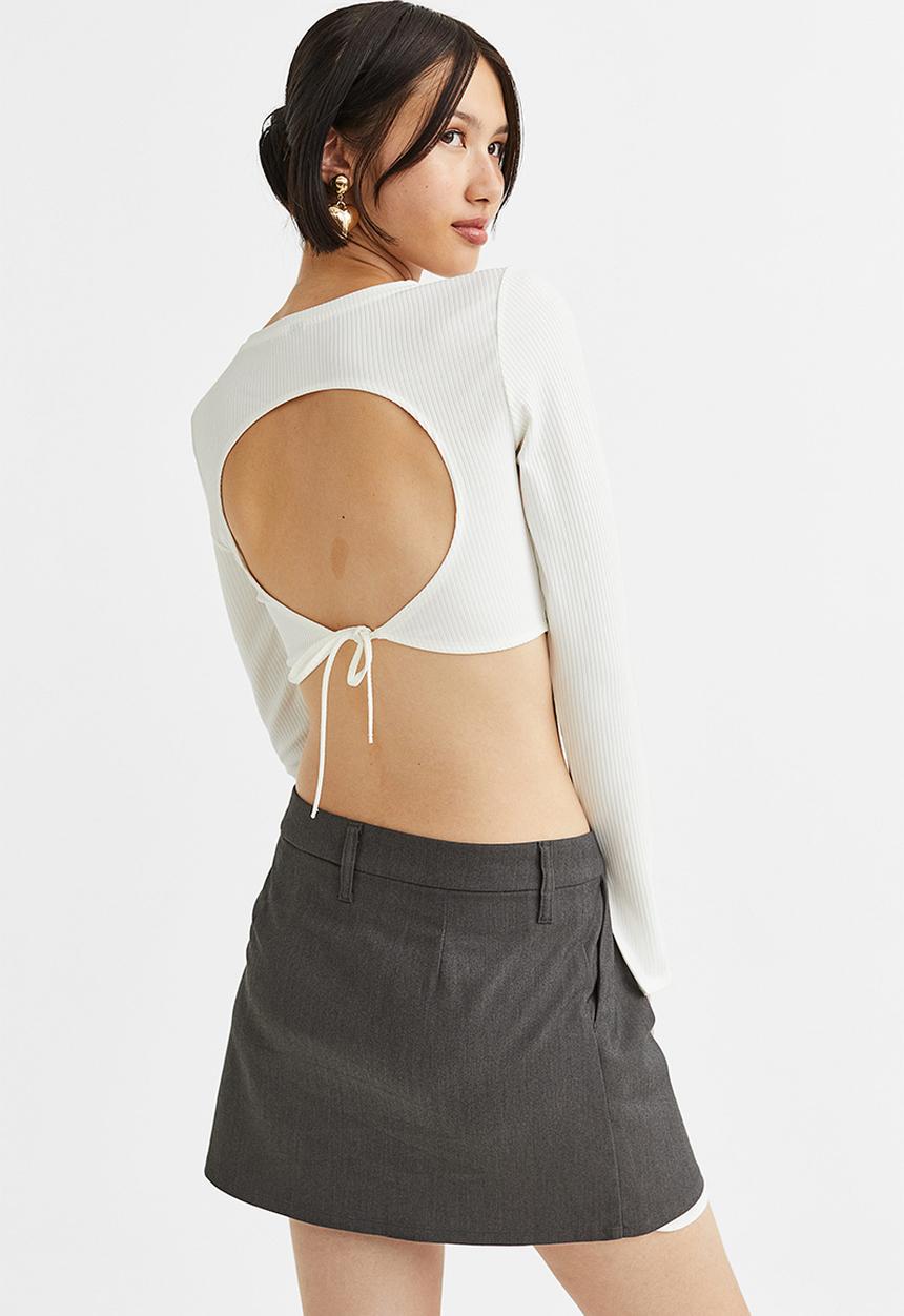 H&M - Mini skirt - grey