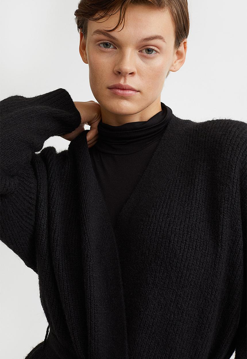 H&M - Knitted cardigan - black