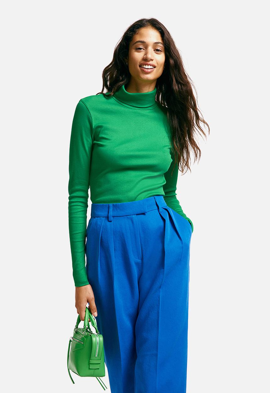 H&M - Polo-neck top - green