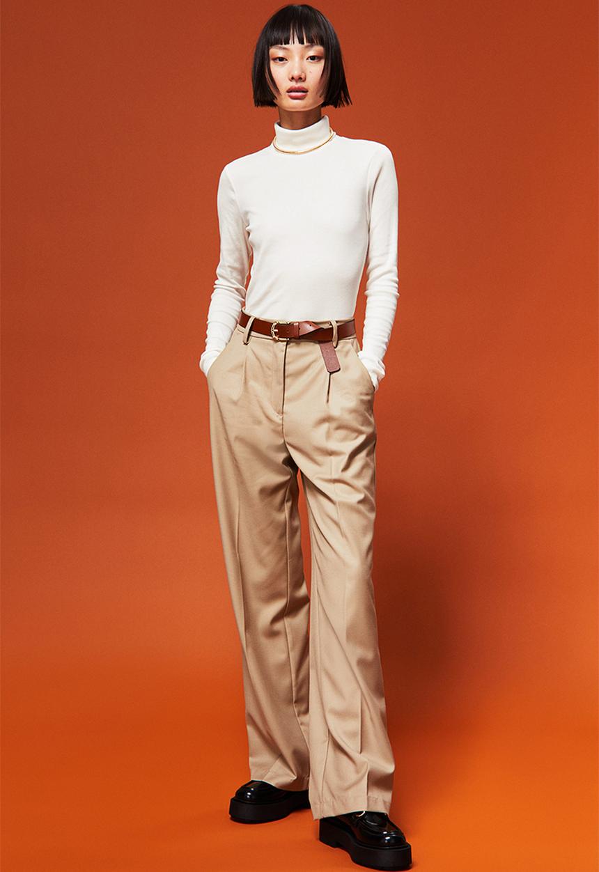 H&M - Polo-neck top - white