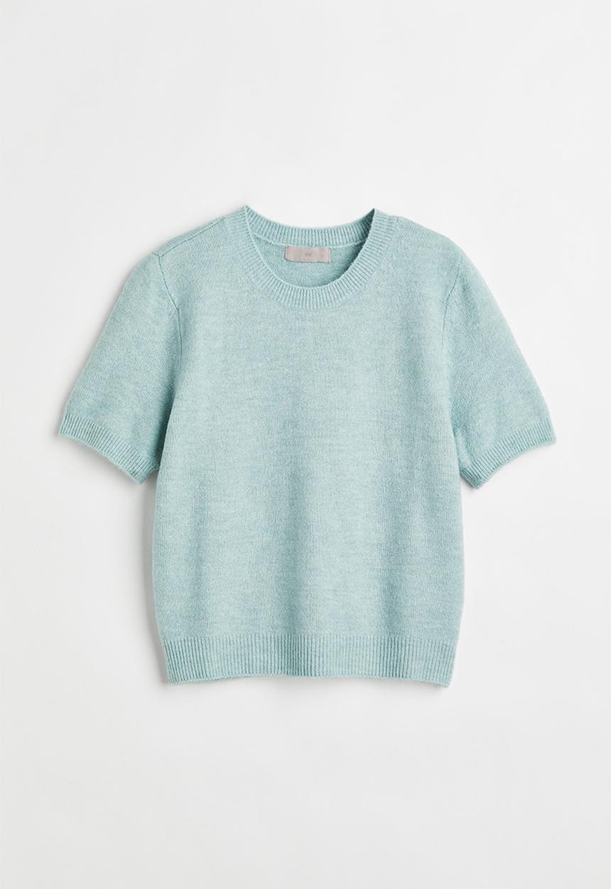 H&M - Jumper - light turquoise