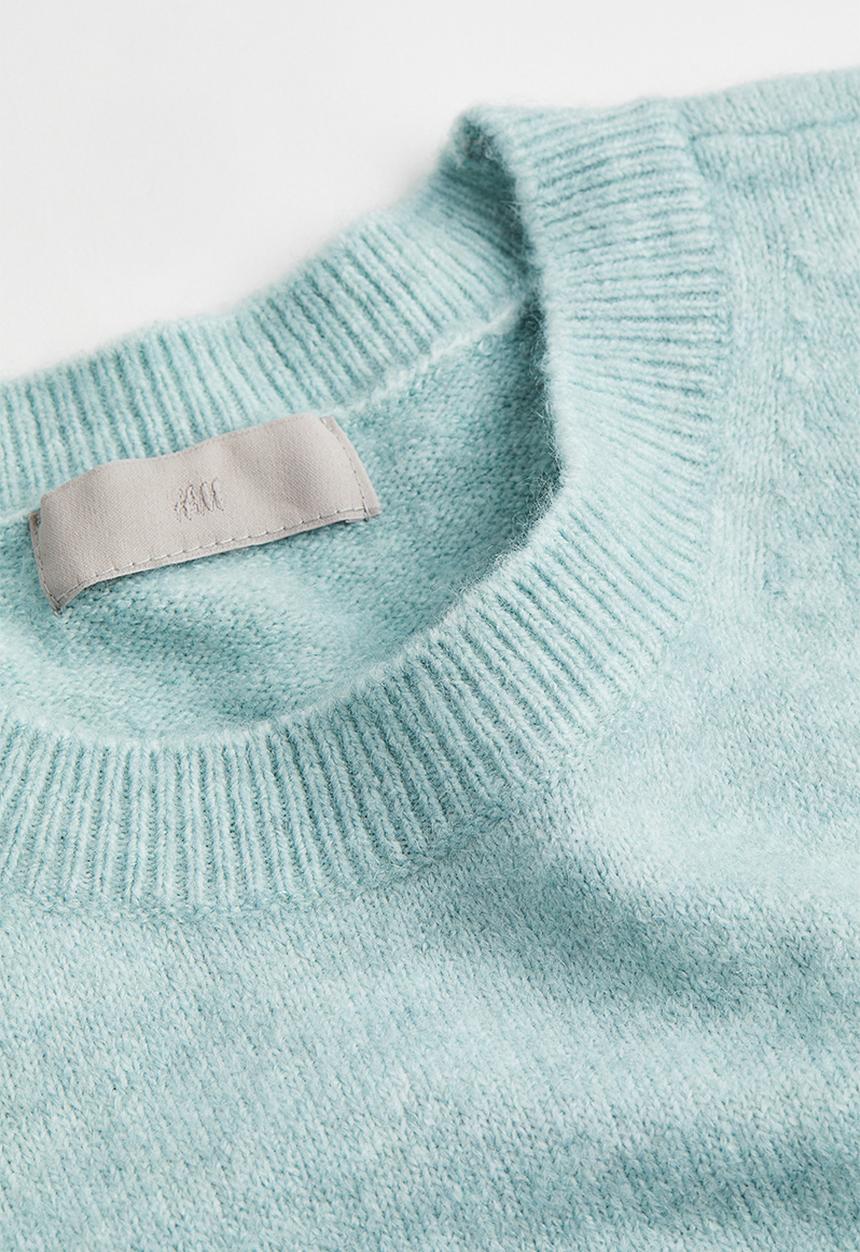 H&M - Jumper - light turquoise