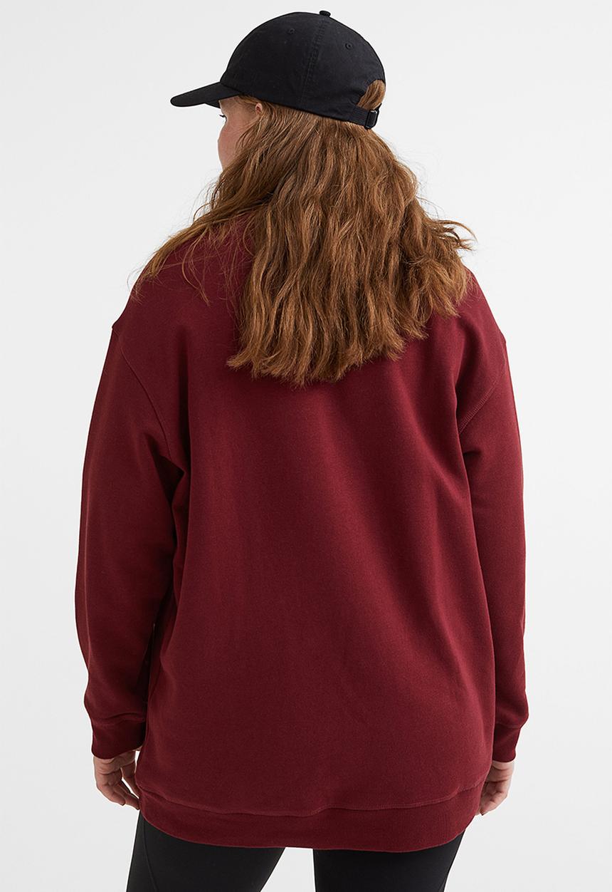 H&M - Oversized sweatshirt - dark red/new orleans