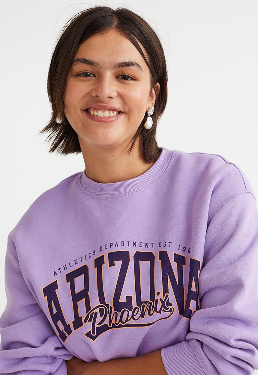 H&M - Oversized sweatshirt - light purple/arizona