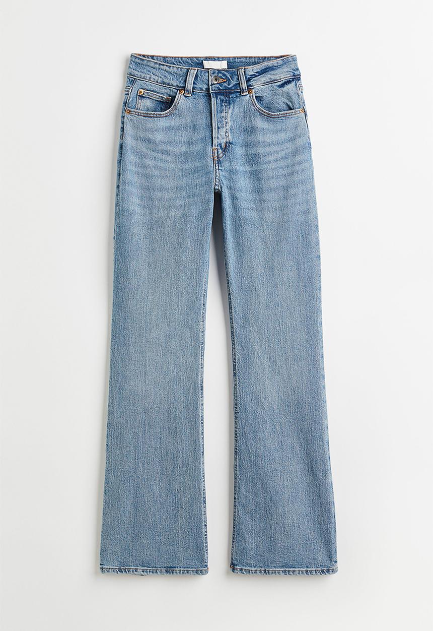 H&M - Flare high jeans - light denim blue