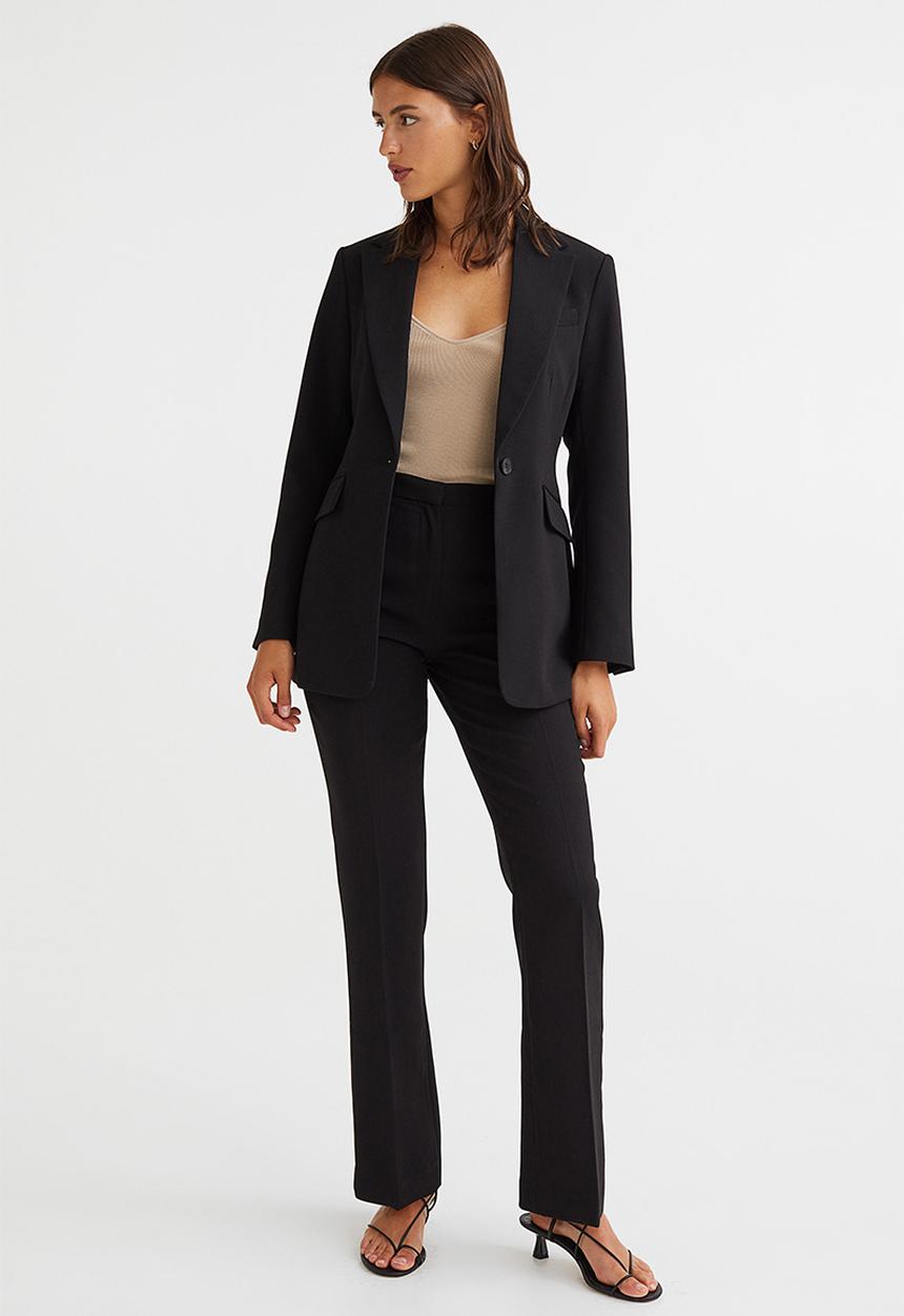 H&M - Fitted blazer - black