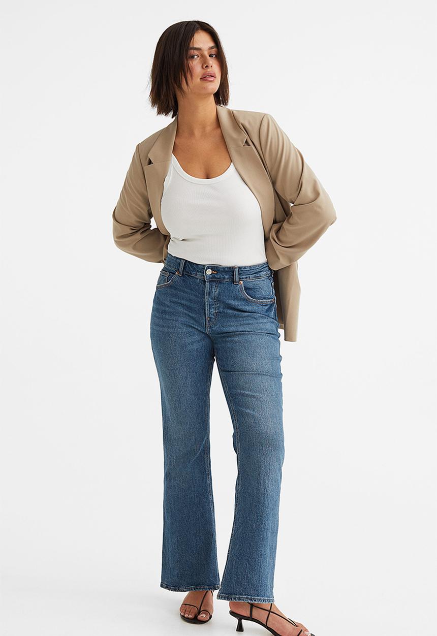 H&M - Flare high jeans - denim blue