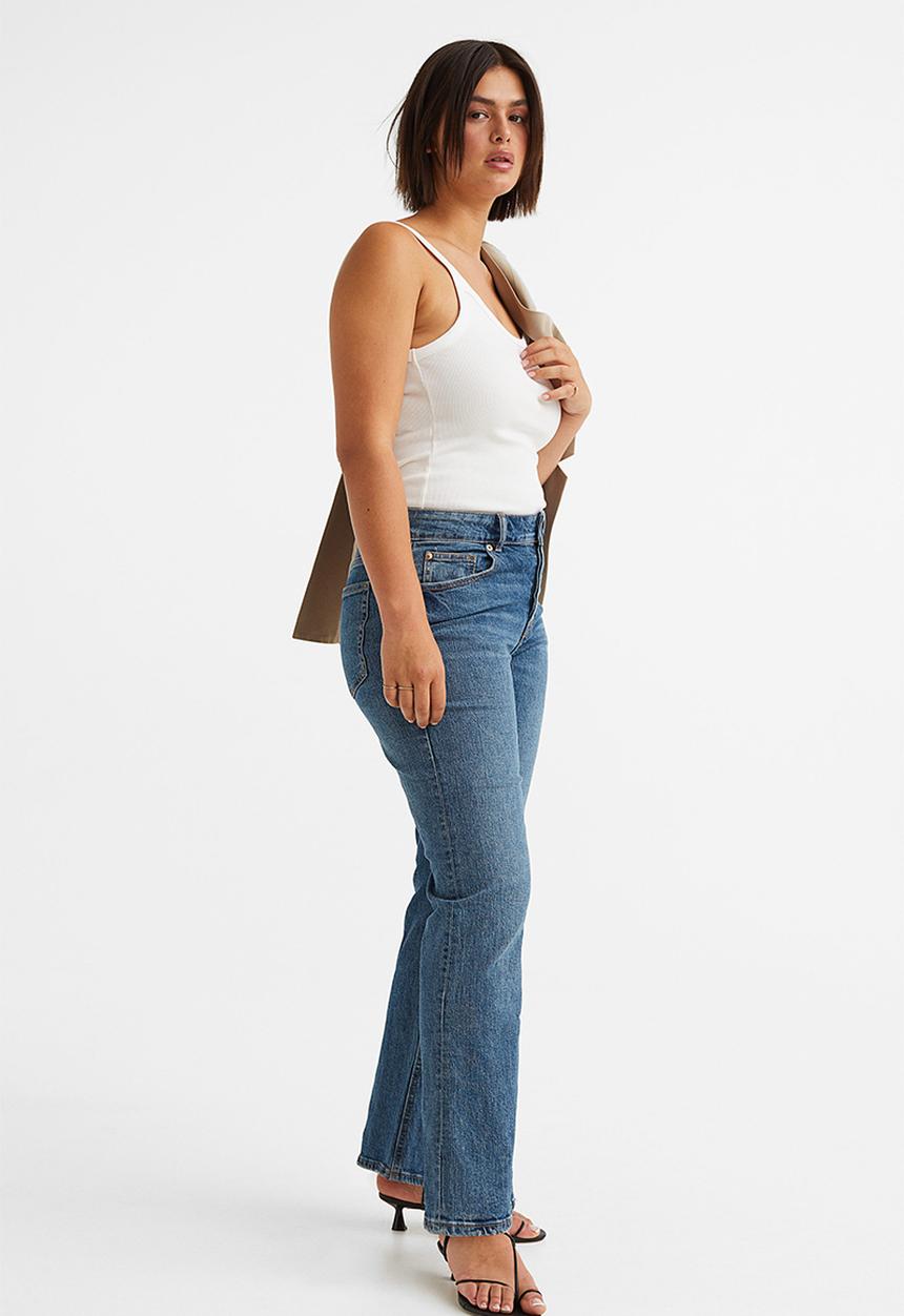 H&M - Flare high jeans - denim blue