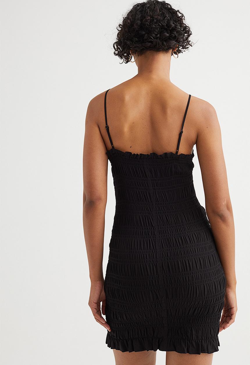 H&M - Smocked dress - black