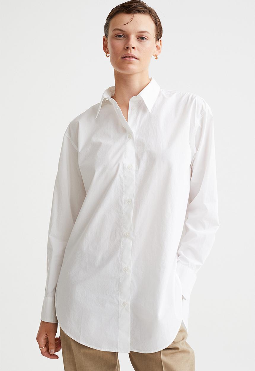 H&M - Cotton shirt - white 