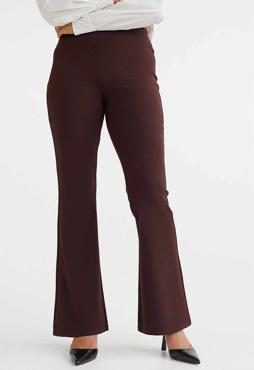 H&M - Flared leggings - burgundy