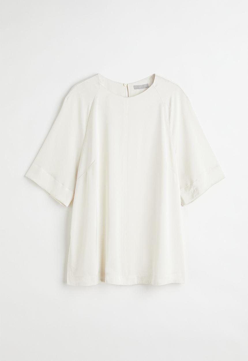 H&M - Satin blouse - white