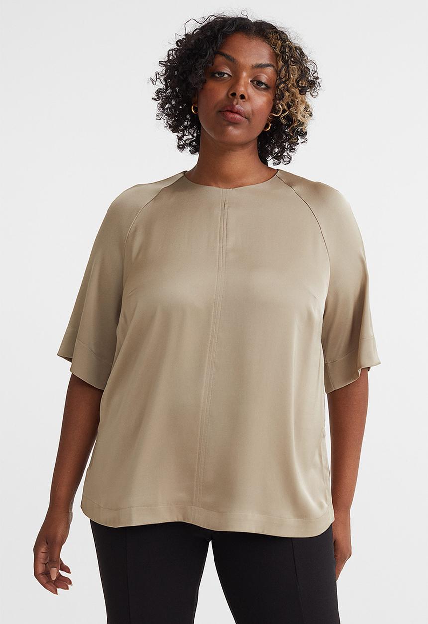 H&M - Satin blouse - beige
