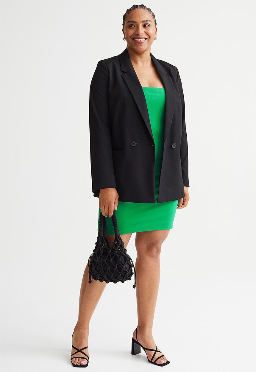H&M - Short jersey dress - bright green