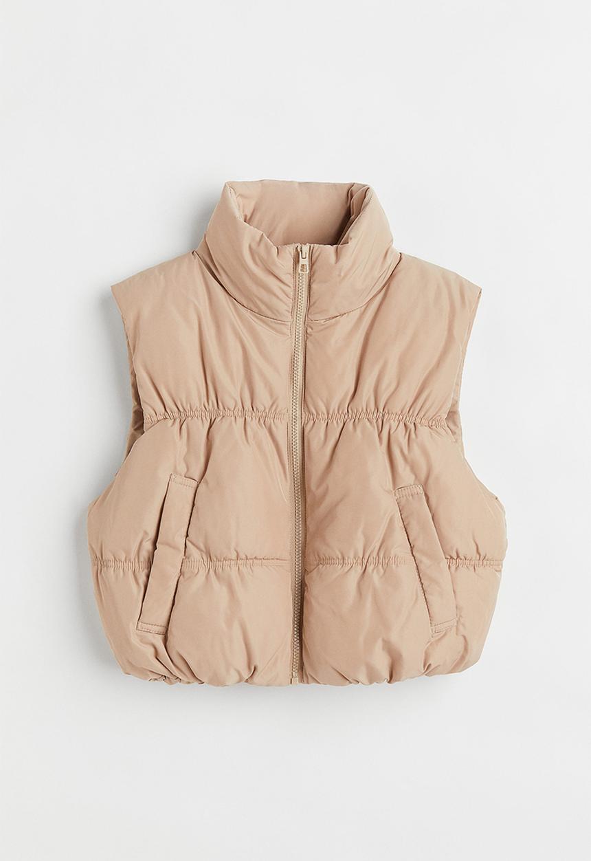 H&M - Puffer gilet - beige