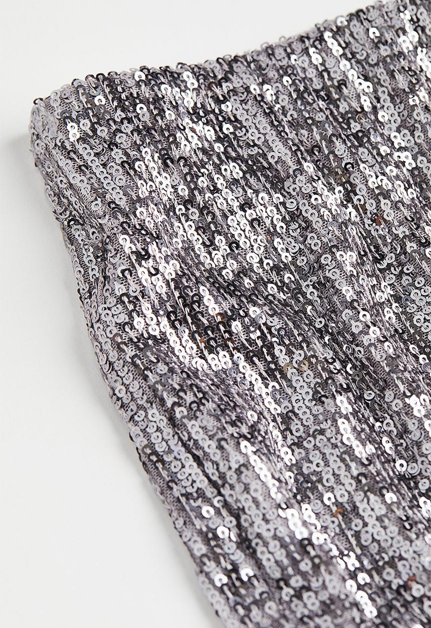 H&M - Sequined trousers - silver