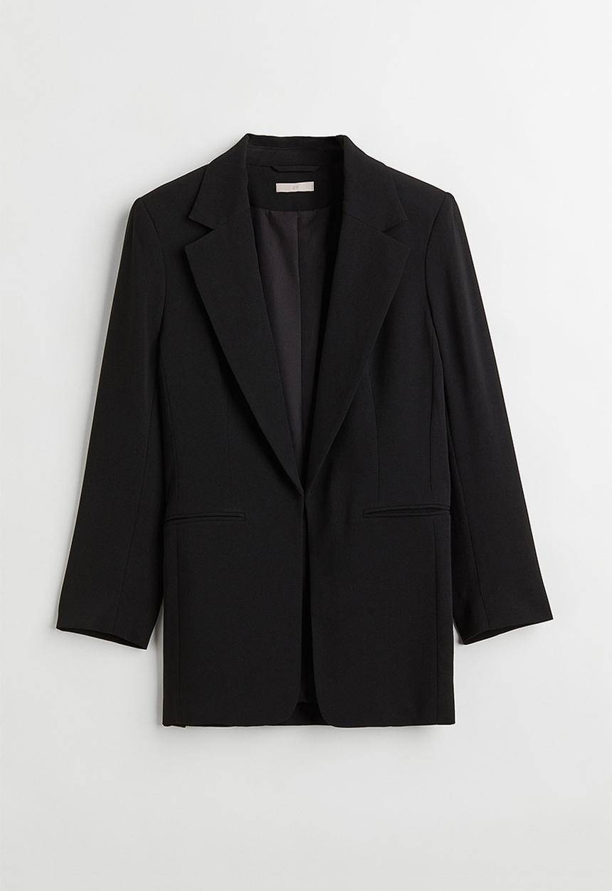 H&M - 3/4-length-sleeve jacket - black