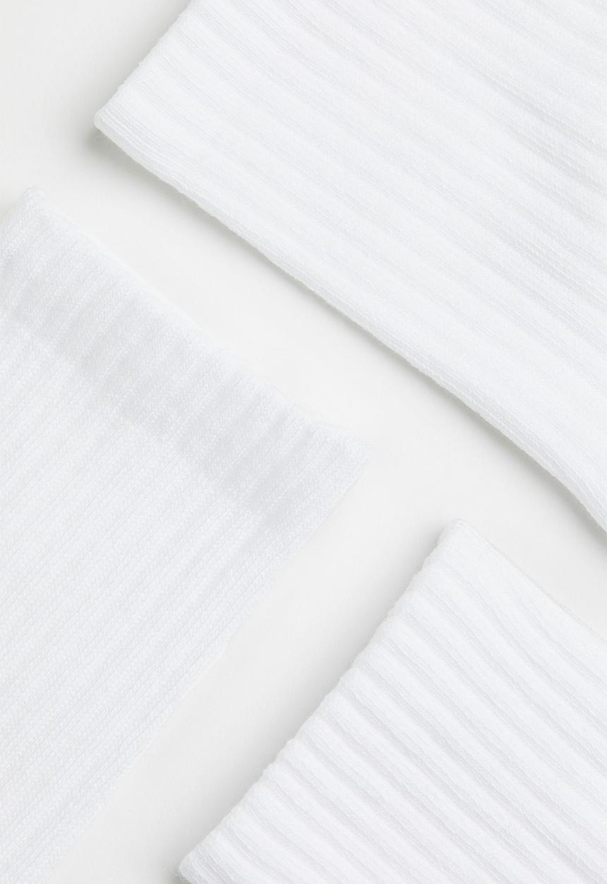 H&M - 3-Pack socks - white