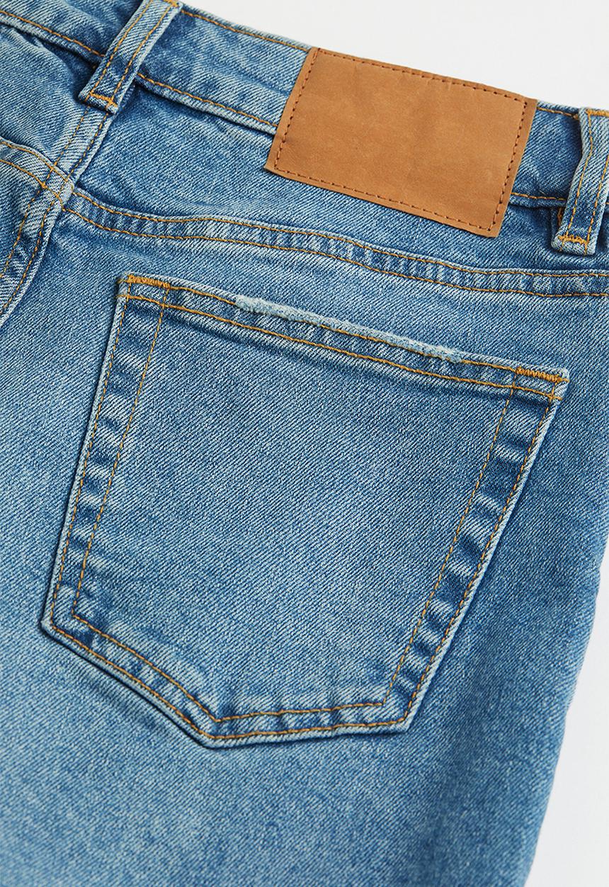 H&M - Mom loose-fit high ankle jeans - denim blue