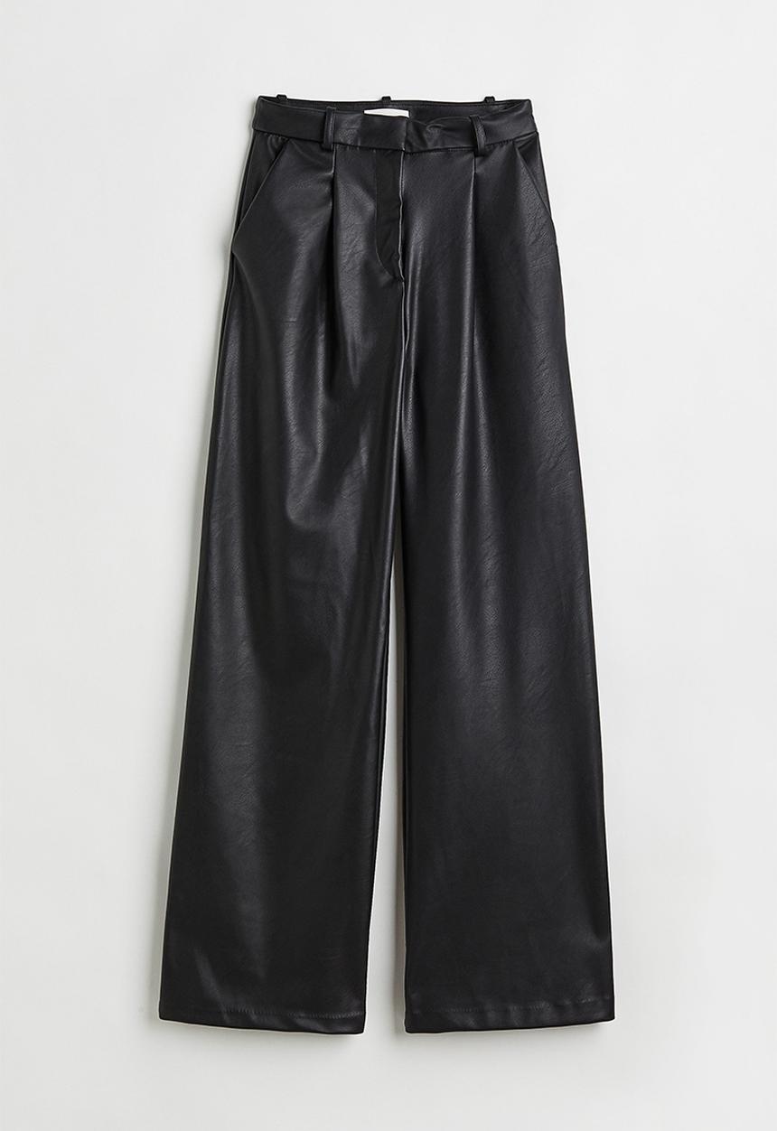 H&M - Wide trousers - black