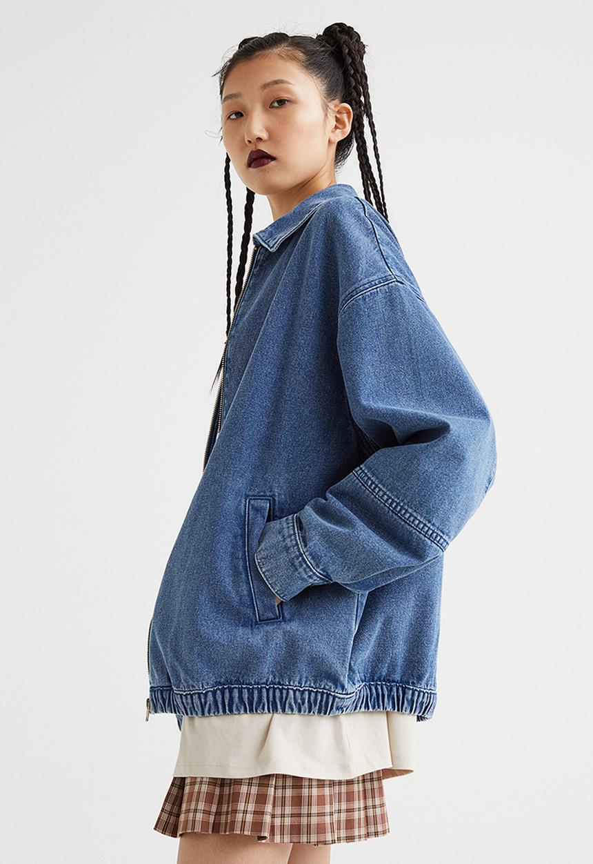 H&M - Boxy jacket - denim blue