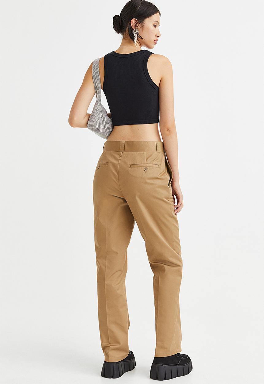 H&M - Crease-leg chinos - dark beige