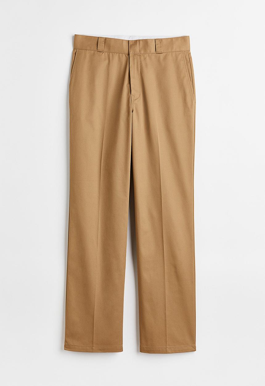 H&M - Crease-leg chinos - dark beige