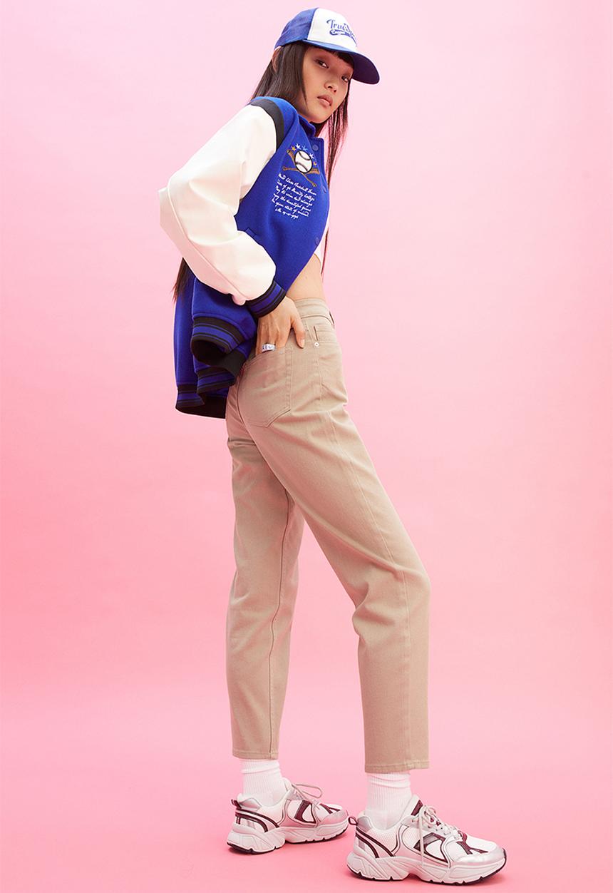H&M - Mom loose fit twill trousers - beige