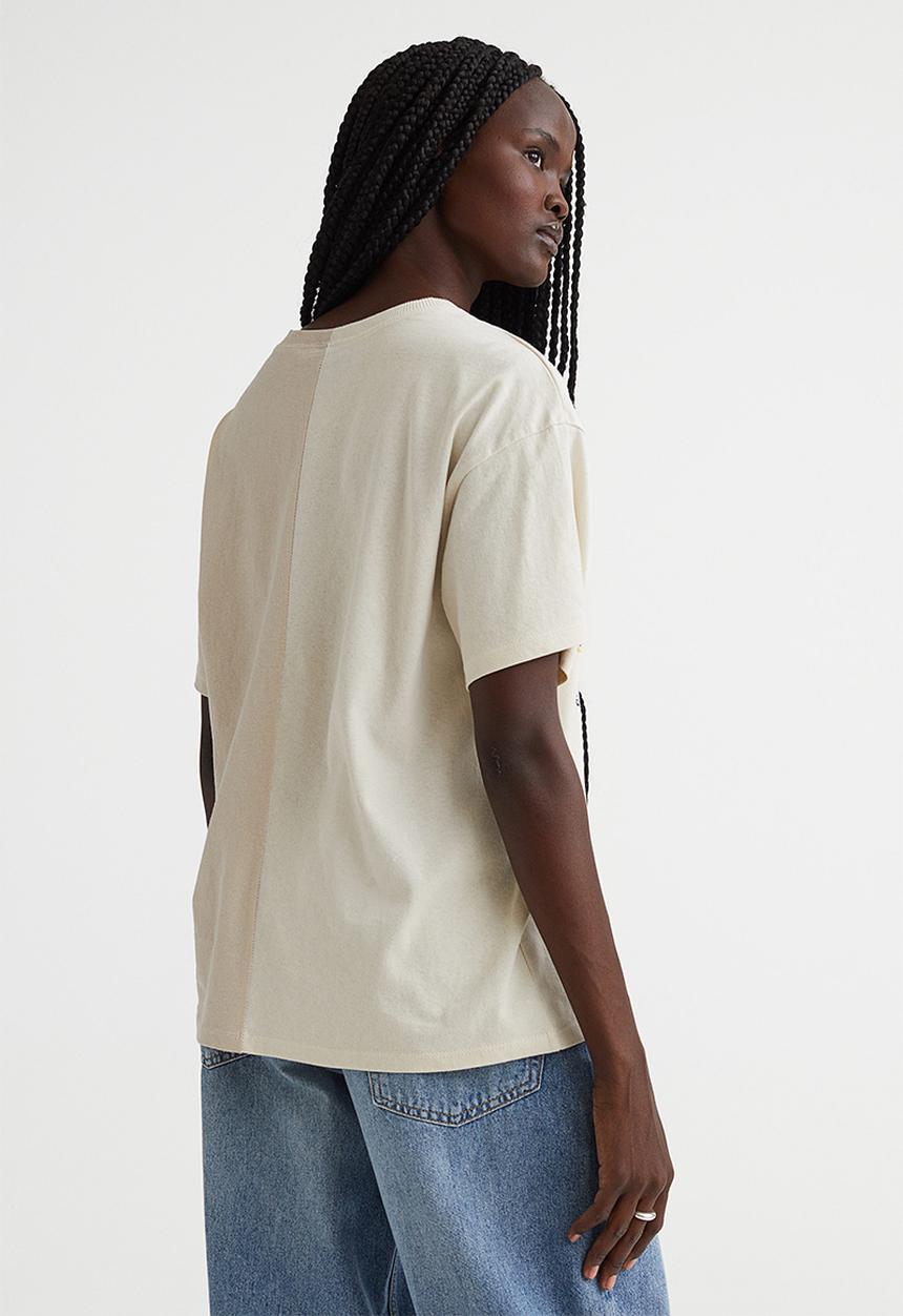 H&M - Printed T-shirt - light beige/disney