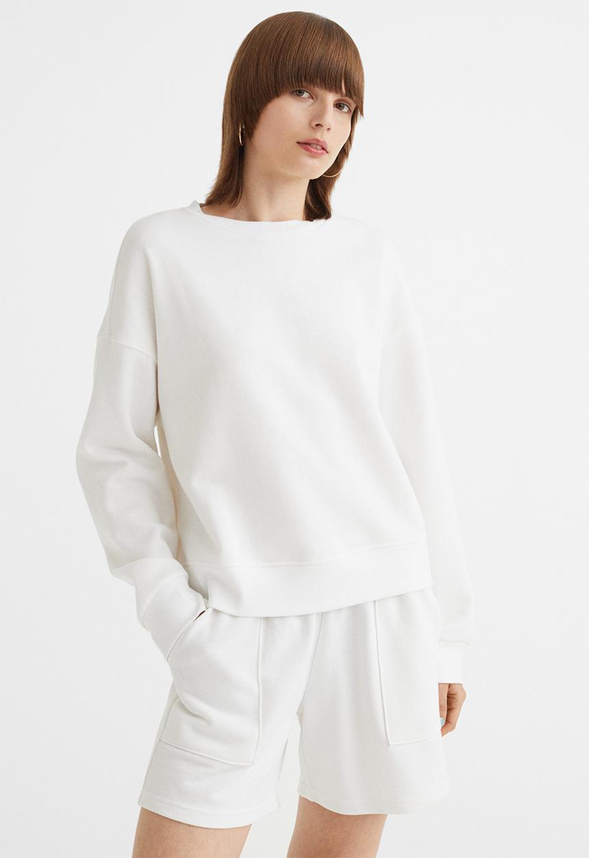 H&M - Sweatshirt - white