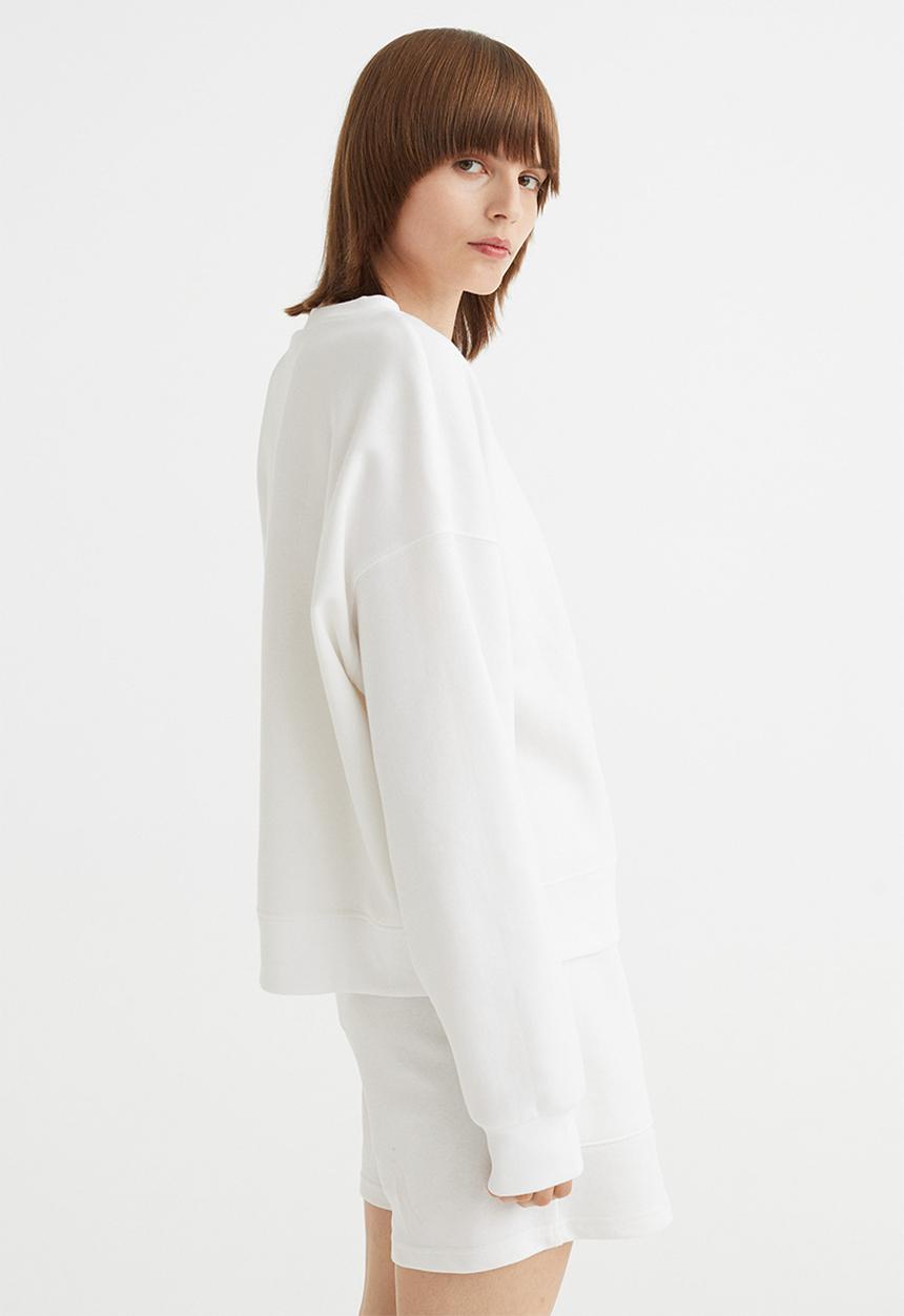 H&M - Sweatshirt - white